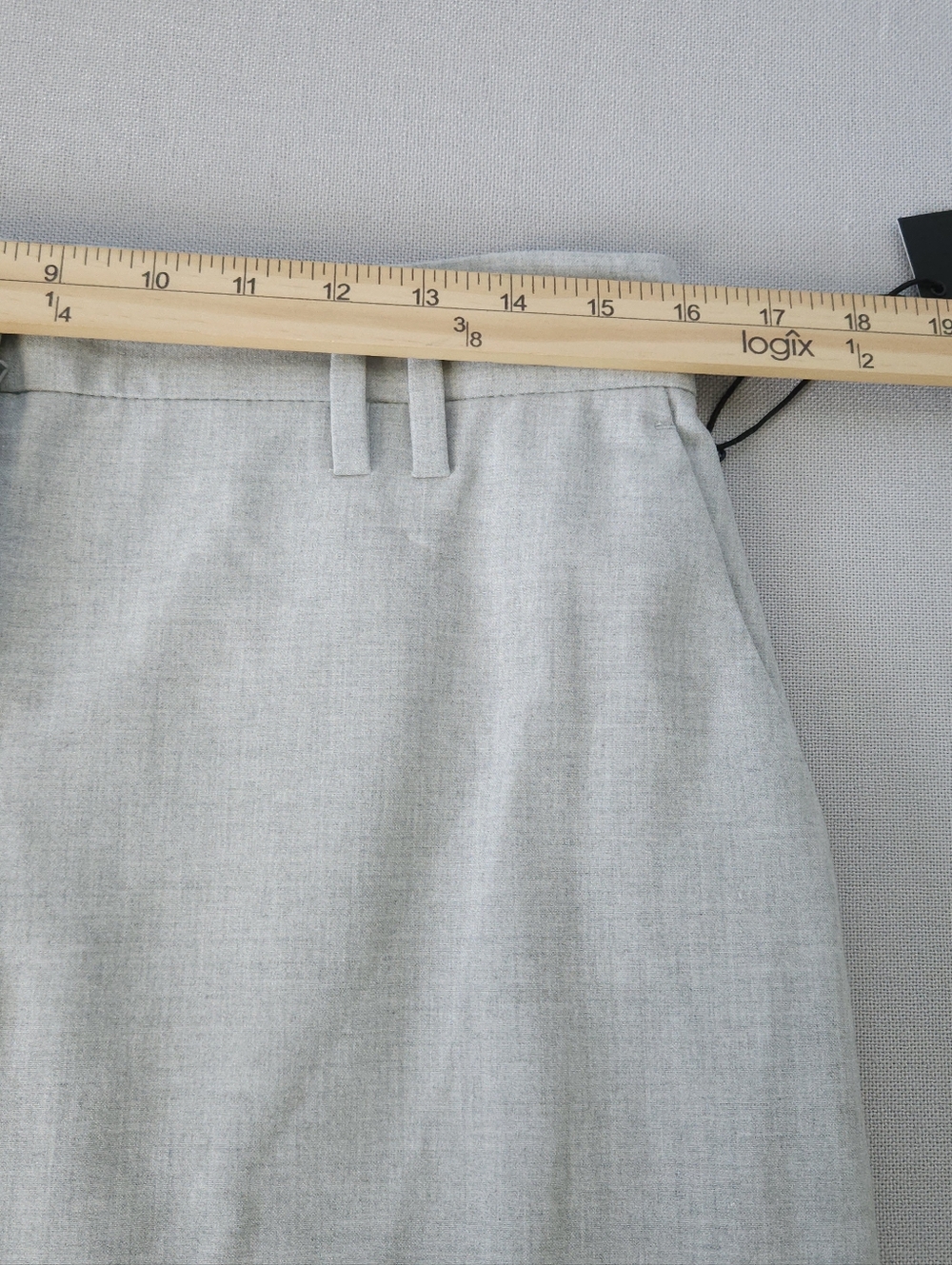 LOFT Versa 8 Gray Maxi Skirt Office Siren Quiet Luxury Tailored Suiting Pocket - Picture 9 of 9